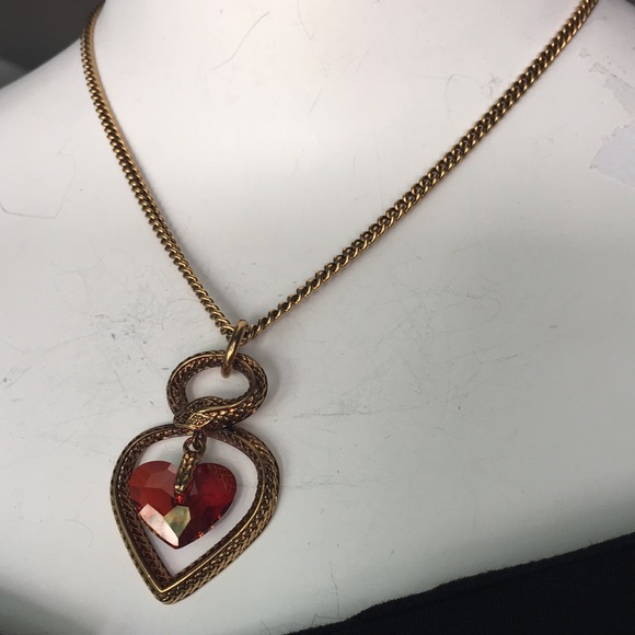 Roberto Cavalli Jewelry - Roberto Cavalli Metal Necklace red/orange heart